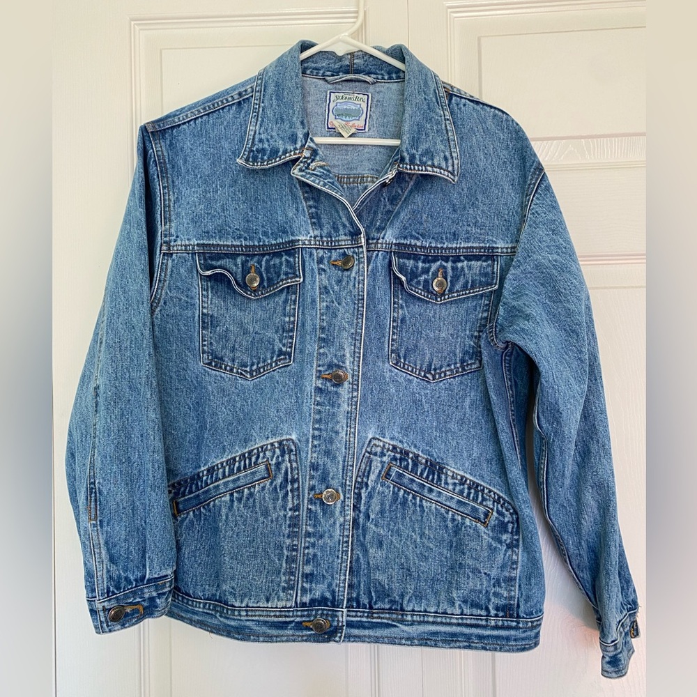 St John’s Bay (JC Penny) Heavy denim jacket
Size L, vintage 2000, hardly worn